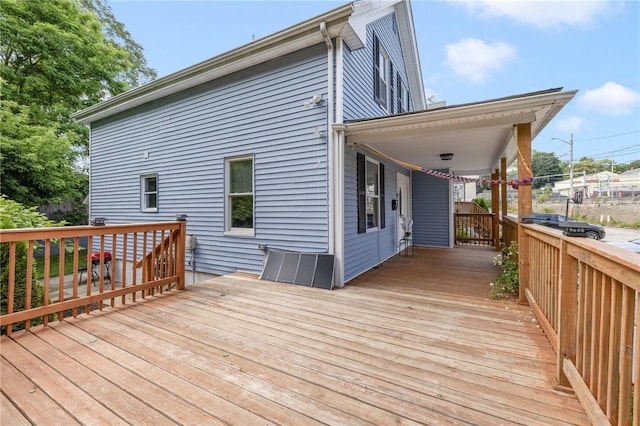 2 Palfrey Pl, Providence, RI 02909 - view of wooden terrace