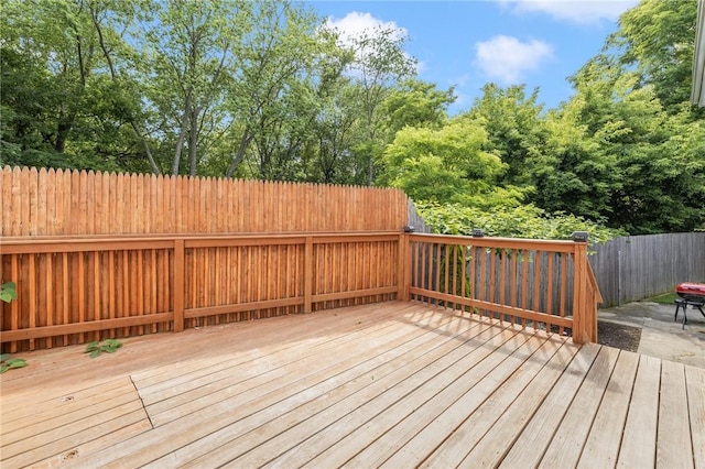 2 Palfrey Pl, Providence, RI 02909 - wooden terrace featuring view of wooded area