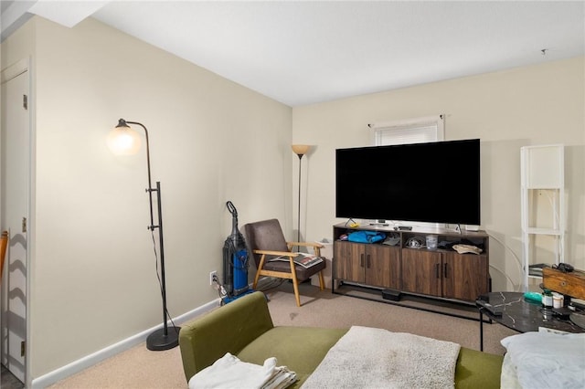 598 Laurel Hill Ave, Cranston, RI 02920 - living area featuring carpet floors and baseboards