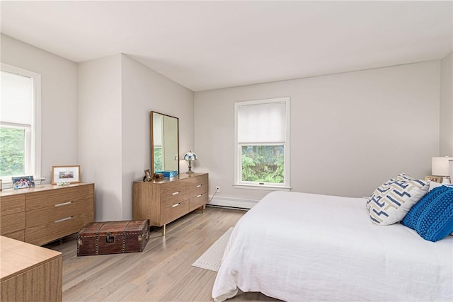 5 Havens Rd, Westerly, RI 02891 - bedroom with light wood-style flooring and a baseboard radiator