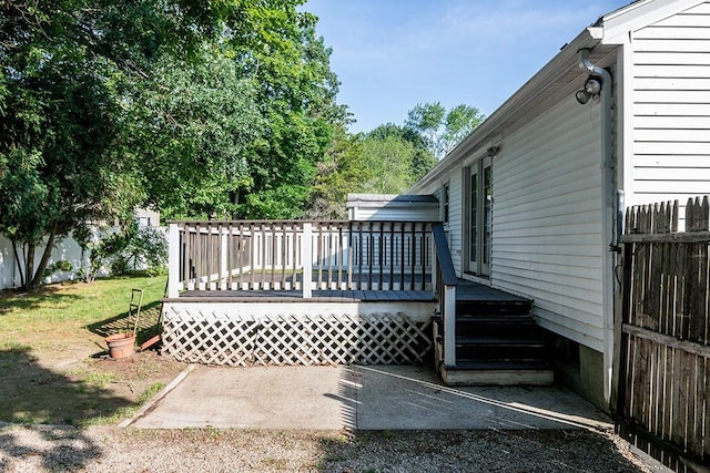 136 Davis Ave, Cranston, RI 02910 - view of wooden deck
