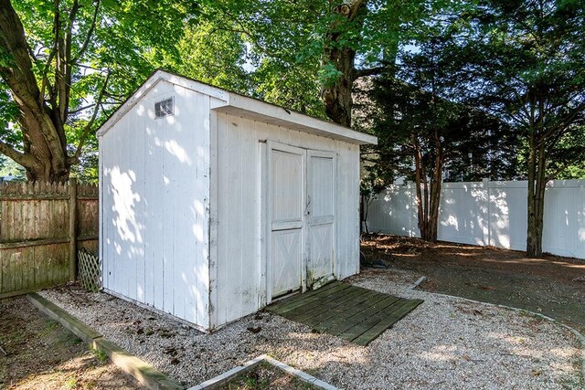 136 Davis Ave, Cranston, RI 02910 - view of shed with a fenced backyard