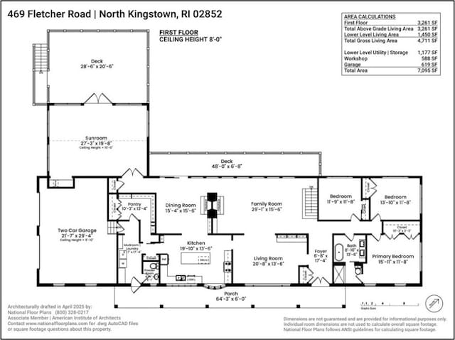 469 Fletcher Rd, North Kingstown, RI 02852 - view of floor plan / room layout