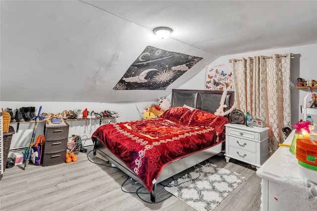 222 Pavilion Ave, Providence, RI 02905 - bedroom with lofted ceiling and wood finished floors
