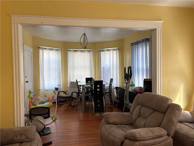 282 Oxford St, Providence, RI 02905 - living area with dark wood finished floors