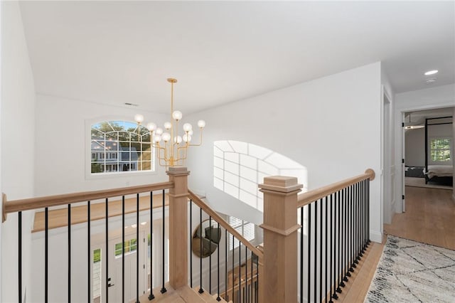 3 Kelsey Eden Way, Cumberland, RI 02864 - staircase featuring wood finished floors, a chandelier, and recessed lighting