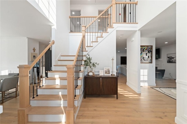 3 Kelsey Eden Way, Cumberland, RI 02864 - stairway with wood finished floors and a towering ceiling