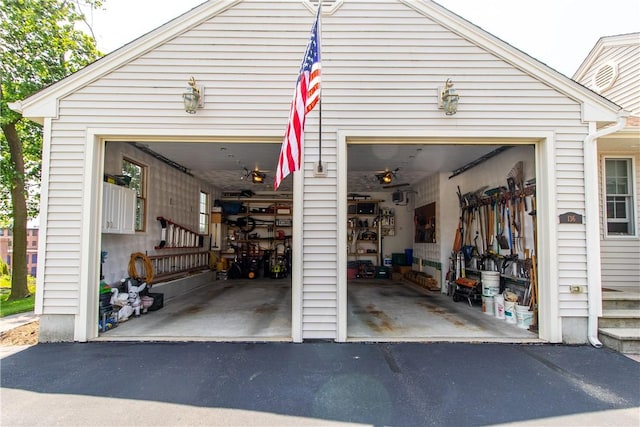 136 Woodward Rd, Providence, RI 02904 - garage featuring driveway