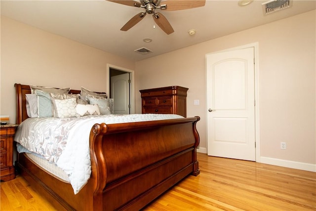 136 Woodward Rd, Providence, RI 02904 - bedroom with light wood-type flooring and ceiling fan