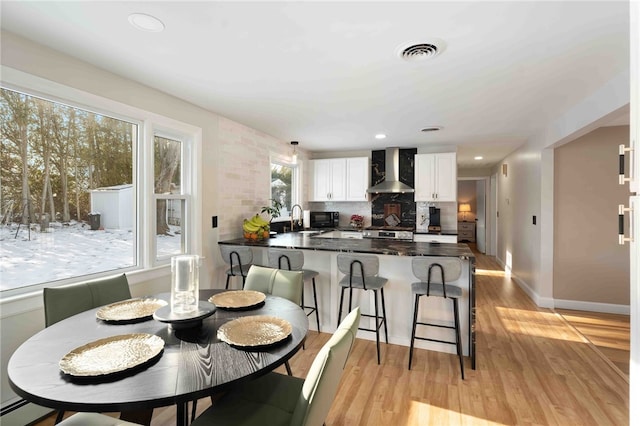 6 Flanders St, Johnston, RI 02919 - dining room with light wood-style floors and recessed lighting