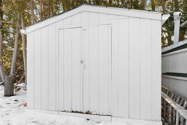 6 Flanders St, Johnston, RI 02919 - snow covered structure with a shed