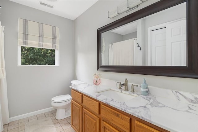 29 Gilcrest Dr, West Warwick, RI 02893 - full bathroom featuring vanity, tile patterned floors, and curtained shower