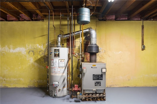 59 Waite St, Providence, RI 02908 - utility room with gas water heater