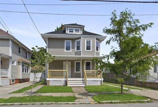 33 Marion Ave, Providence, RI 02905 - american foursquare style home featuring covered porch