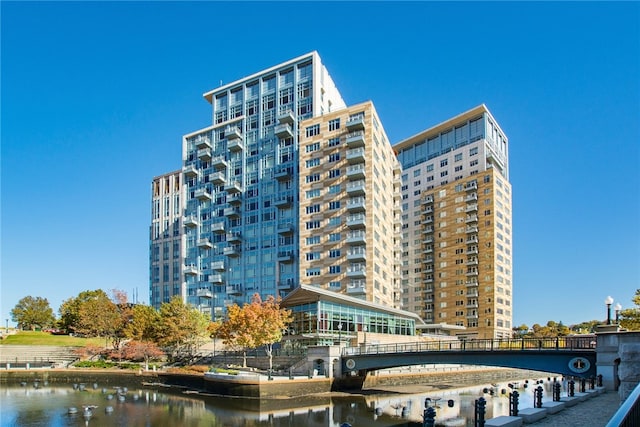 100 Exchange St Unit 1803, Providence, RI 02903 - view of apartment building / complex with a water view