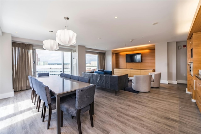 100 Exchange St Unit 1803, Providence, RI 02903 - dining room featuring wood finished floors and recessed lighting