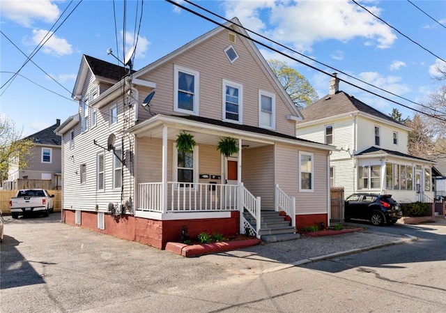 18 Ortoleva Dr, Providence, RI 02909 - view of front of home with a porch