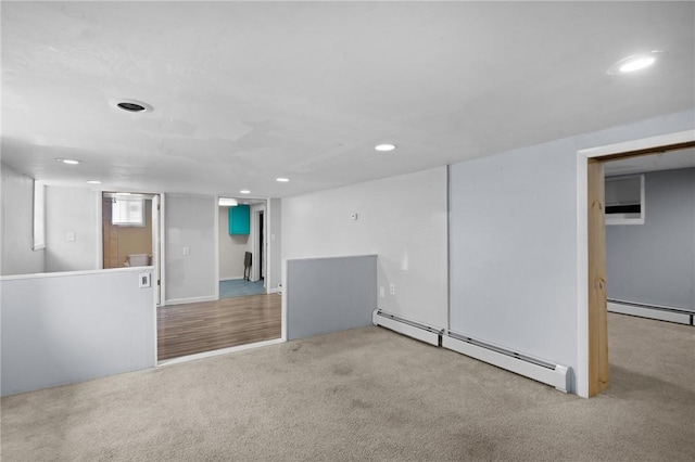 18 Ortoleva Dr, Providence, RI 02909 - carpeted spare room featuring baseboard heating and recessed lighting