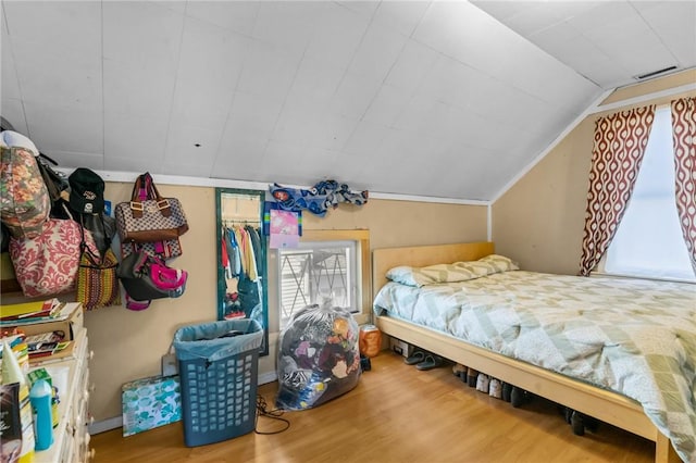18 Ortoleva Dr, Providence, RI 02909 - bedroom featuring wood finished floors and lofted ceiling