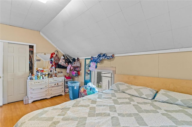 18 Ortoleva Dr, Providence, RI 02909 - bedroom with wood finished floors and lofted ceiling
