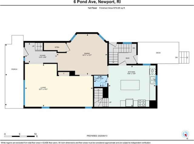 6 Pond Ave, Newport, RI 02840 - view of floor plan / room layout