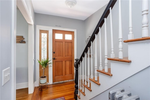 6 Pond Ave, Newport, RI 02840 - entrance foyer featuring wood finished floors and stairway