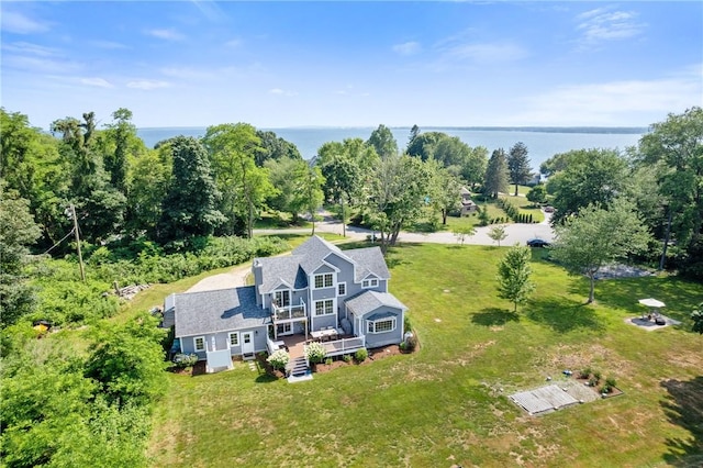 12 Windward Cir, Warwick, RI 02889 - view from above of property featuring a nearby body of water