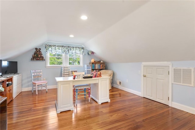 12 Windward Cir, Warwick, RI 02889 - office area with light wood-style floors and lofted ceiling