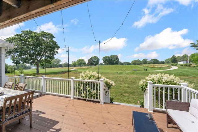 12 Windward Cir, Warwick, RI 02889 - wooden terrace featuring golf course view and a yard