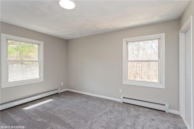 22 T Parker Rd, Foster, RI 02825 - spare room with a baseboard radiator and carpet floors