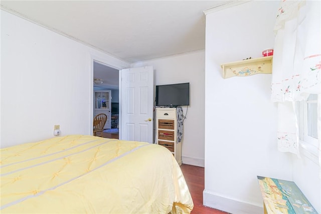 223 Mautucket Rd, South Kingstown, RI 02879 - bedroom featuring dark wood finished floors and ornamental molding