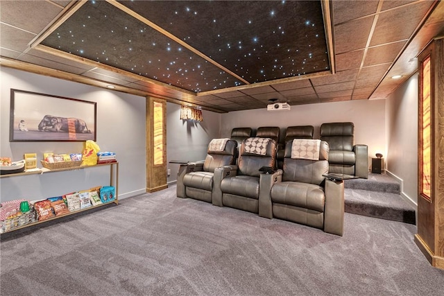 69 Apple Tree Ln, Warwick, RI 02888 - carpeted home theater room featuring baseboards