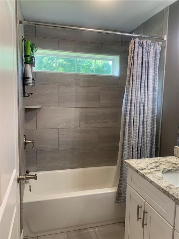 20 Winston Way, Johnston, RI 02919 - full bath with vanity, tile patterned floors, and shower / tub combo