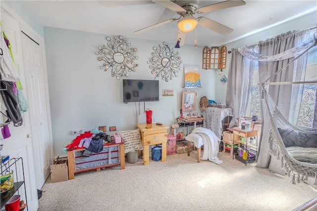 151 Willet Ave Unit 5, East Providence, RI 02915 - playroom with carpet floors and a ceiling fan