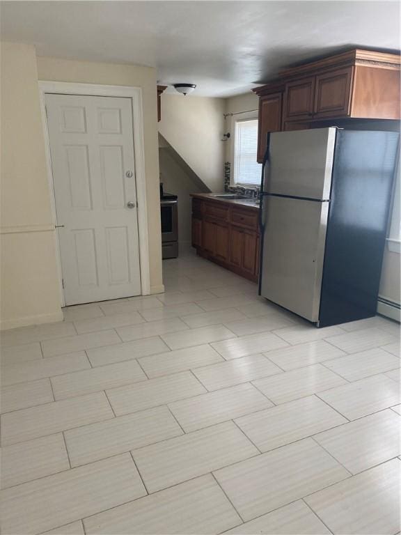 26 Anchor St, Providence, RI 02908 - kitchen with freestanding refrigerator and range