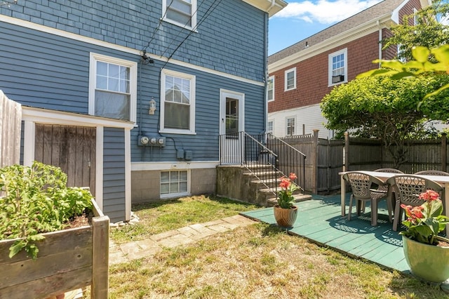 32 Thurston Ave Unit A, Newport, RI 02840 - back of house featuring outdoor dining area