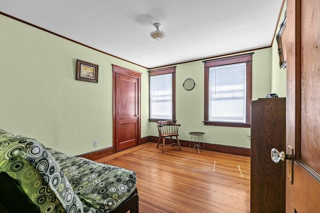 32 Thurston Ave Unit A, Newport, RI 02840 - bedroom with wood finished floors and ornamental molding