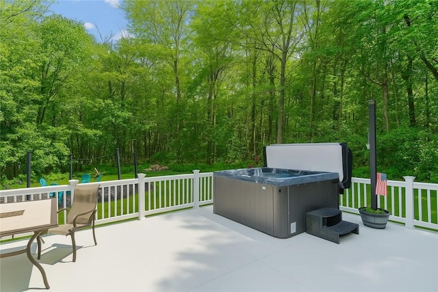 8 Anthony Rd, Foster, RI 02825 - view of patio with a hot tub