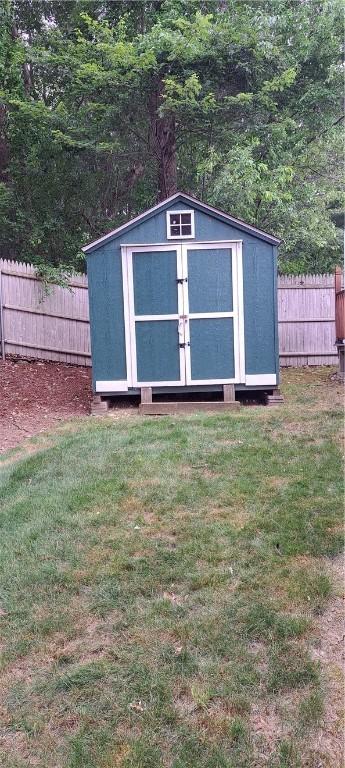 26 Morton Ave, Johnston, RI 02919 - view of shed with a fenced backyard