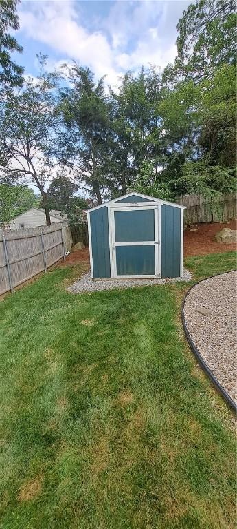 26 Morton Ave, Johnston, RI 02919 - view of shed with a fenced backyard