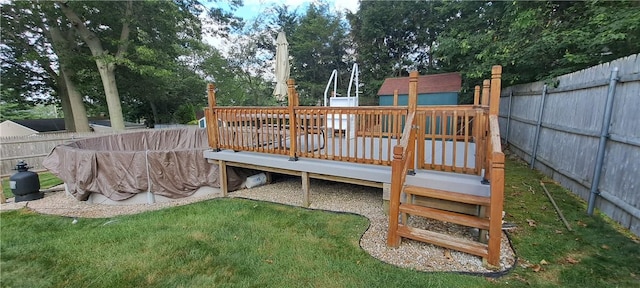 26 Morton Ave, Johnston, RI 02919 - wooden deck featuring a fenced backyard