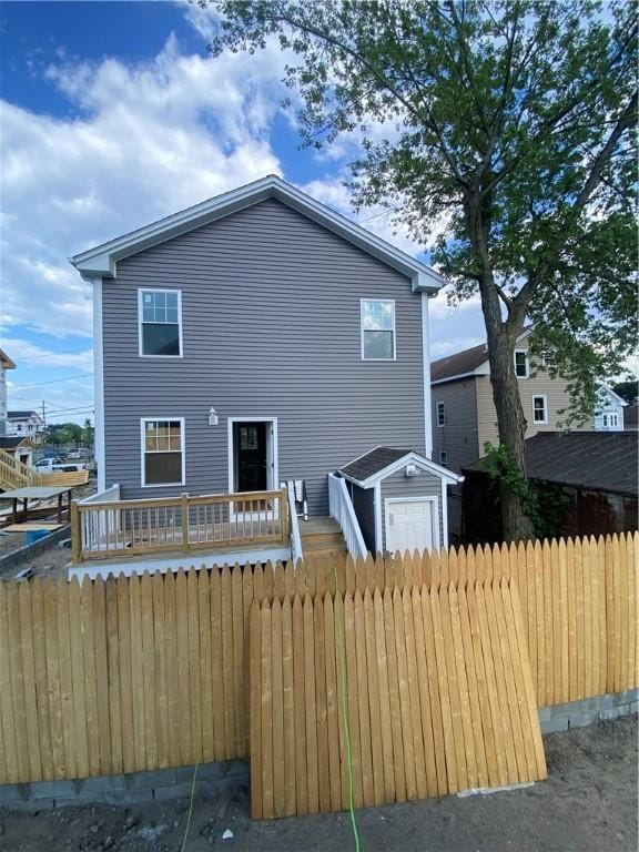 4 Halton St, Providence, RI 02907 - rear view of house with a shed
