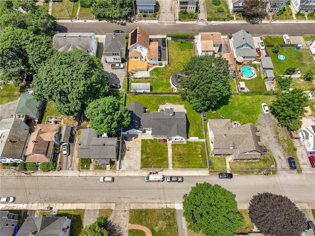58 E St, West Warwick, RI 02893 - aerial overview of property's location featuring nearby suburban area