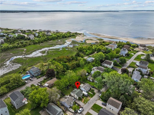 36 Dundas Ave, Warwick, RI 02889 - aerial overview of property's location featuring a large body of water and nearby suburban area