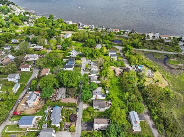 36 Dundas Ave, Warwick, RI 02889 - aerial view of property and surrounding area featuring a large body of water and nearby suburban area