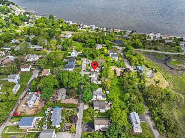 36 Dundas Ave, Warwick, RI 02889 - aerial view of property and surrounding area with a nearby body of water and nearby suburban area