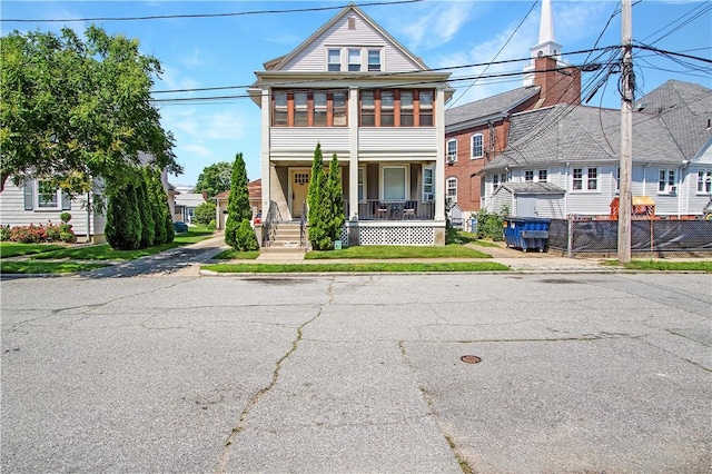 11 Branch Ave, Cranston, RI 02910 - view of front of home with a porch