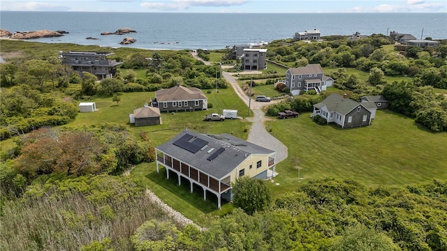 212 Round Pond Rd, Little Compton, RI 02837 - drone / aerial view of a nearby body of water