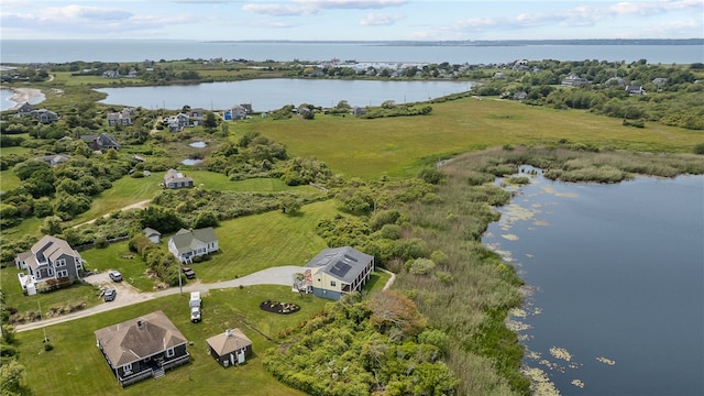 212 Round Pond Rd, Little Compton, RI 02837 - drone / aerial view of a nearby body of water