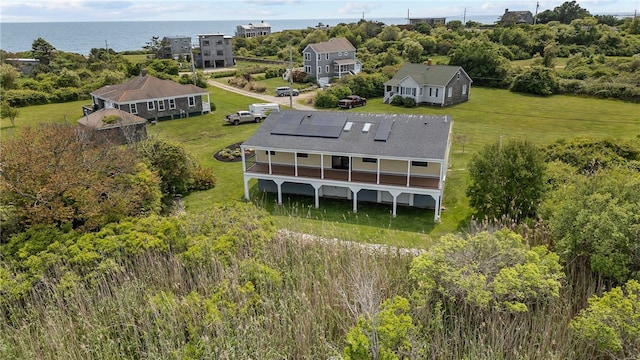 212 Round Pond Rd, Little Compton, RI 02837 - aerial view of property and surrounding area featuring a nearby body of water